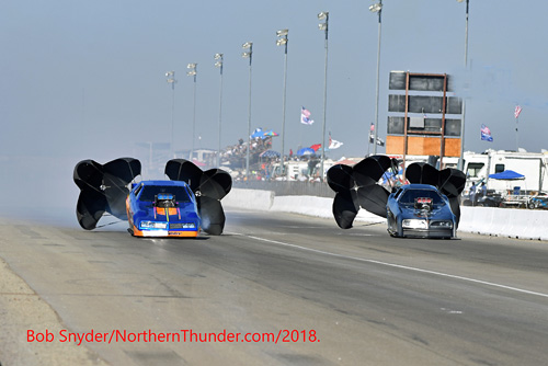 (LEFT lane) Cory Lee - 'The Pedaler' - AA/FC (RIGHT lane)- Tim Nemeth - 'The Iceman' - AA/FC